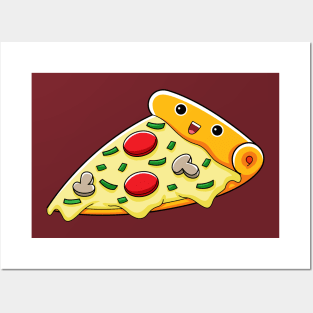 Cute Pizza Posters and Art